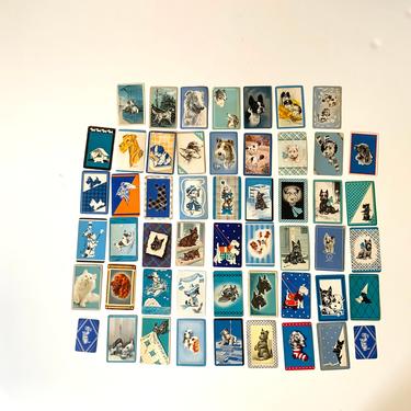 Blue Dog Playing Cards- Lot of 52 Vintage Cards 