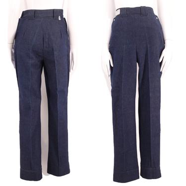 1950s LEVIS Denim Family side zip jeans 26" / vintage 50s deadstock rancher dark denim rigid western cowgirl high waisted pants 26 x 30 