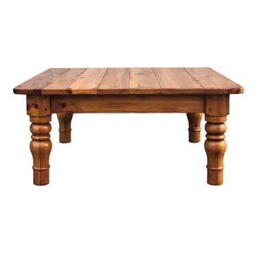 Ethan Allen Farmhouse Pine Coffee Table 