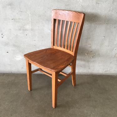 Antique Oak School Chair