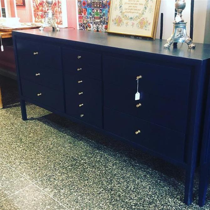 Beautiful Navy Mid Century Modern Dresser 550 From Miss Pixies