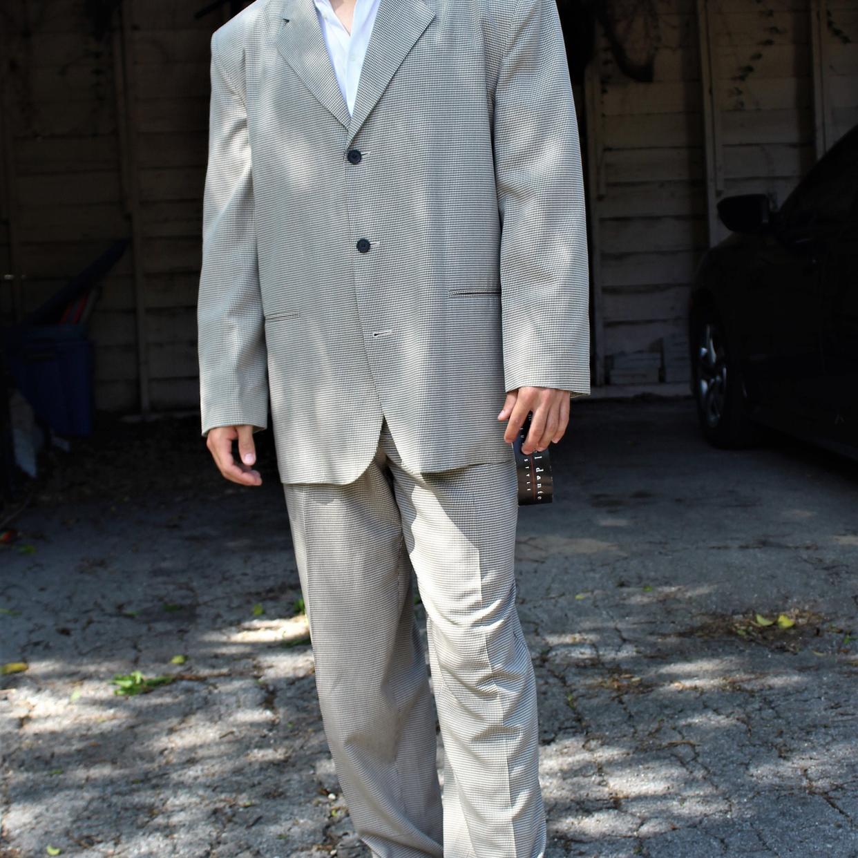 80's vintage double set up suit シックブラウン 80´s vintage double set up suit シックブラウン