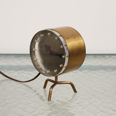 George Nelson Brass Clock by Howard Miller