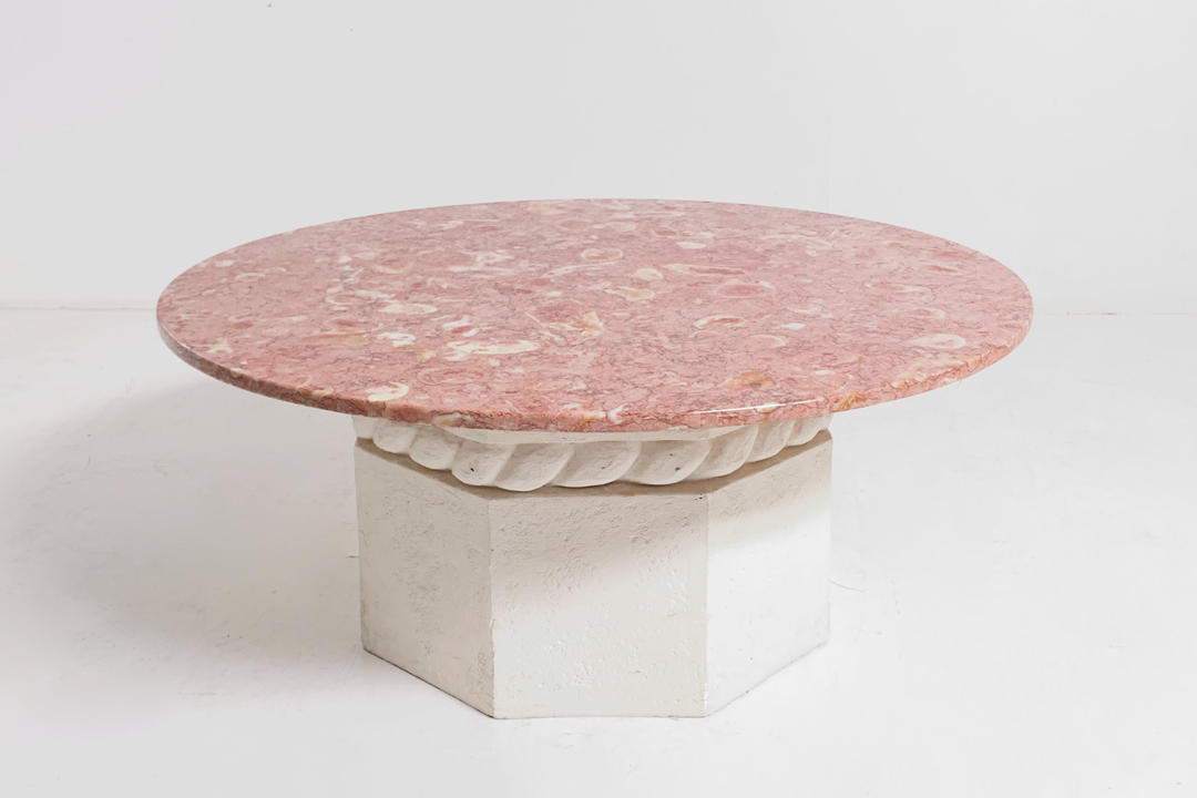 Pink Marble Coffee Table Betsu Studio Philadelphia, PA