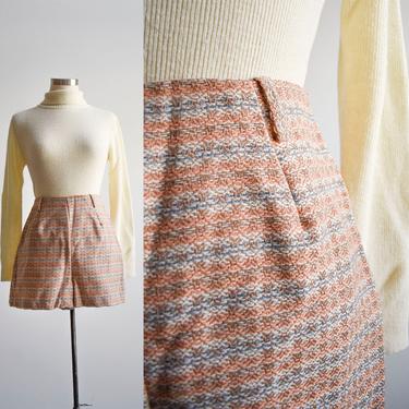1960s Plaid Wool Shorts 