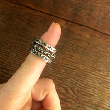Authentic CHROME HEARTS 925 Sterling Silver Rings from 2001 & 1998