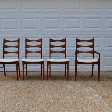 Mid Century Dining Chairs Lane Rhythm set of four 