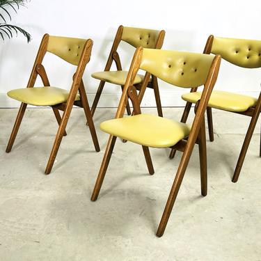 1960s Norquist Coronet Wonderfold Chairs Set of 4 Heirloom Decor Williston VT