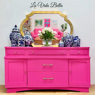 Pink deals buffet cabinet