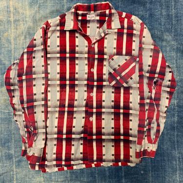 Vintage 1950’s Printed Flannel Shirt