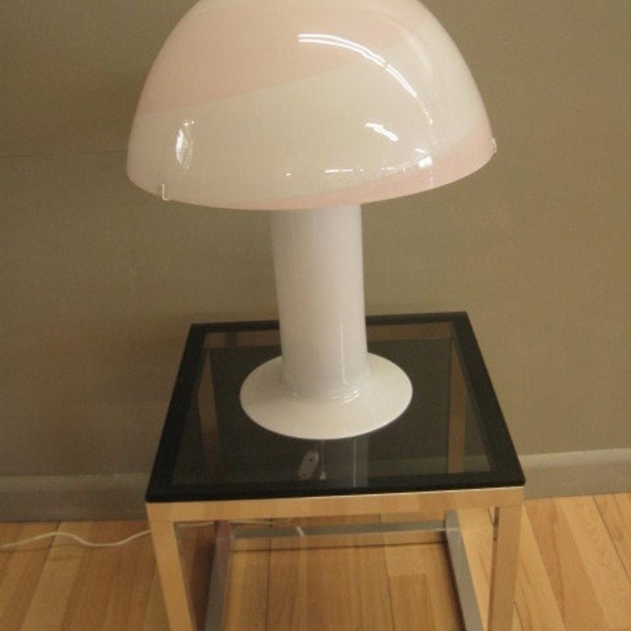 Murano effetre table lamp with pink swirl in | Previewmod - Ft ...