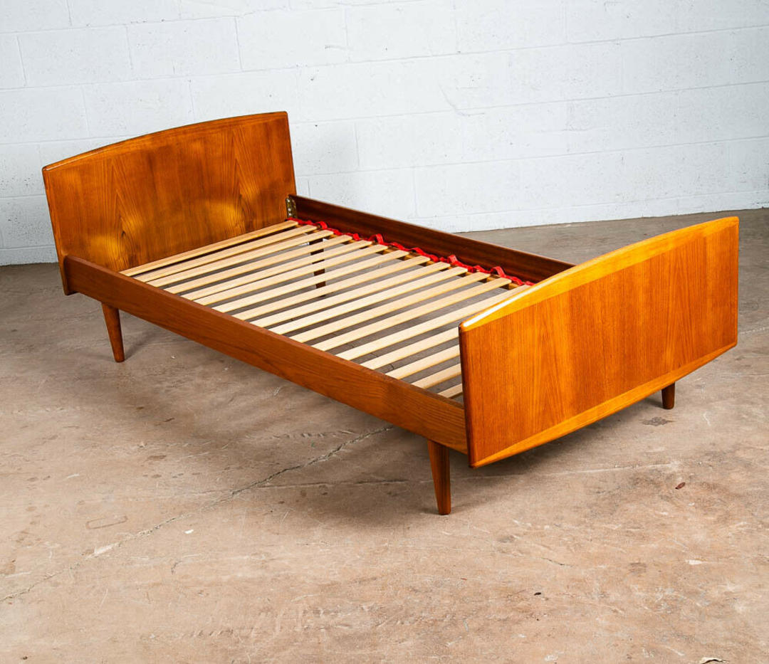 Mid Century Danish Modern Bed Frame Sm Single Teak Denmark | Midcentury ...