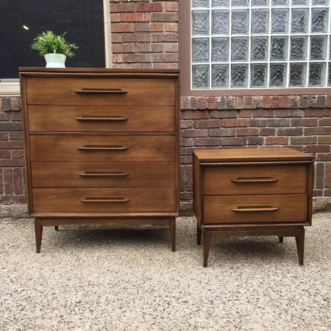 MidCentury Tallboy Dresser by Bassett Covet Minneapolis, MN