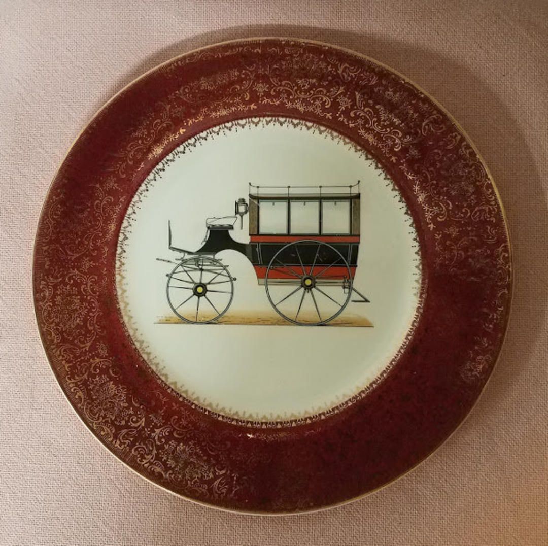 Vintage Imperial by Salem Service Plate 23 Karat Gold Trim On | Over