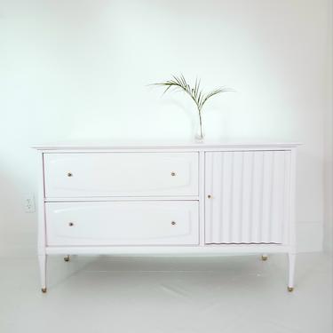 Dreamy mid century credenza, blush console