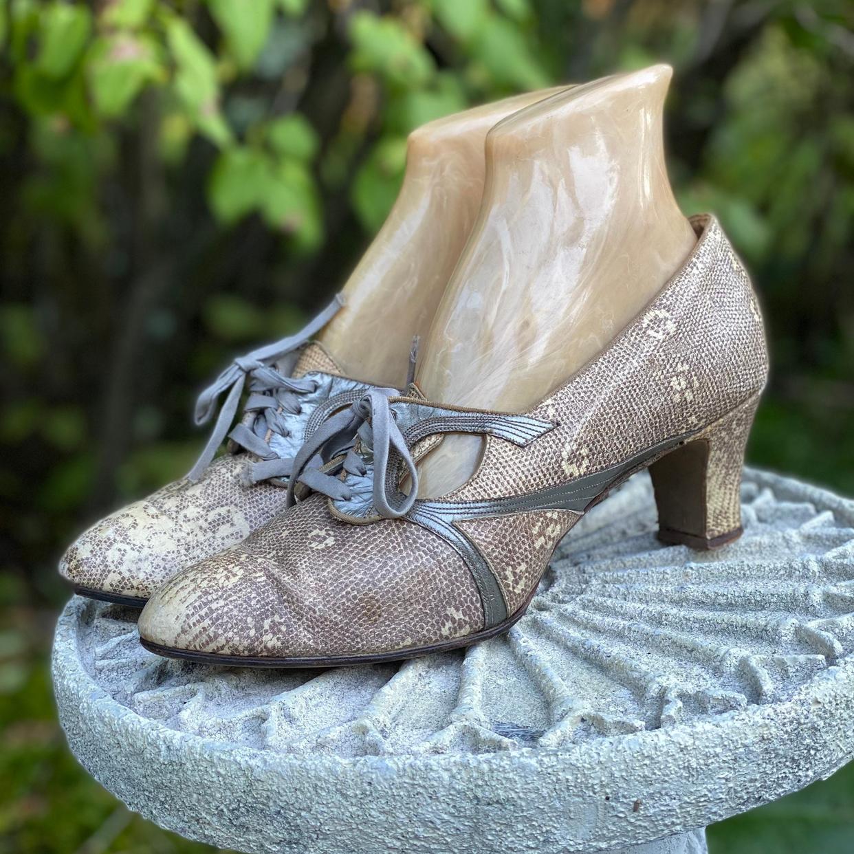 30s ring lizard sz 9 Oxford shoes / vintage 1930s | Ritual Vintage