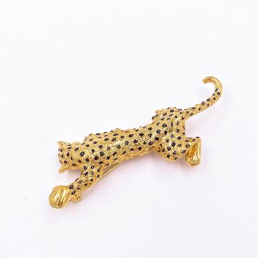 Spotted Panther Brooch 