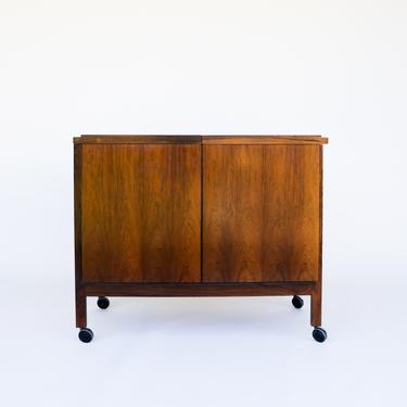 Danish Rosewood Bar Cabinet by Niels Erik Glasdam Jensen