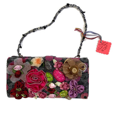 Fabric Flower Shoulder Bag