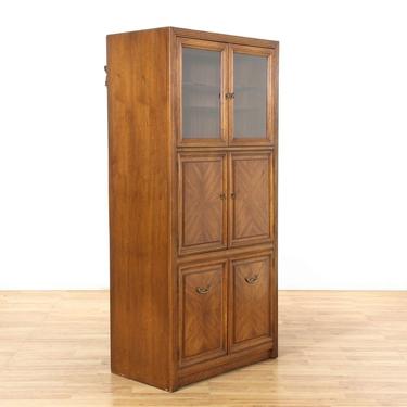 Thomasville 3 Tier Cabinet w/ Bottom Record Storage