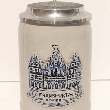 Vintage Cornelius Frankfurt Deutschland German Ceramic Beer Stein 6&amp;quot; 