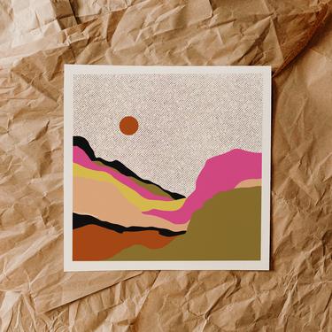 "Neon Hills" Art Print