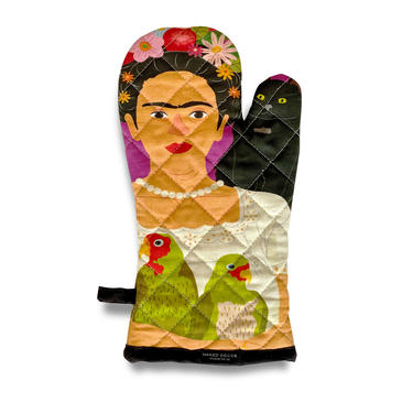 Frida and her Parrots Oven Mitt