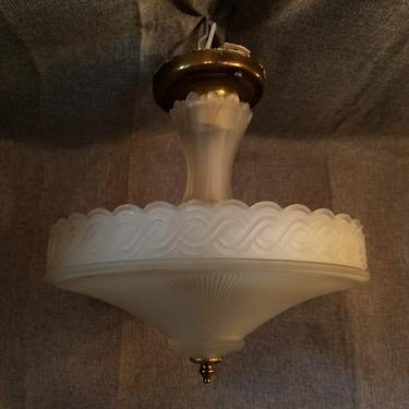 Vintage 3 Bulb Semi Flush Light H11 x D12.25