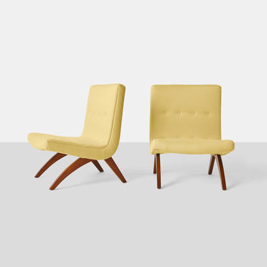 Milo Baughman Scoop Chairs