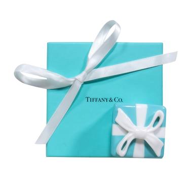 Tiffany &amp; Co. - Tiffany Blue &amp; White Ceramic Present Tree Ornament