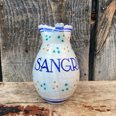 Sangria Pitcher -- Made in Spain Pitcher -- Handmade Sangria Pitcher -- Made in Spain -- Pitcher -- Handmade Pitcher -- Pitcher for Sangria 