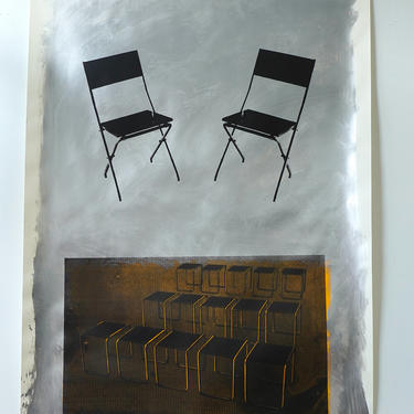 Breuer 'Rows' Acrylic on Heavy Drawing Paper (signed)