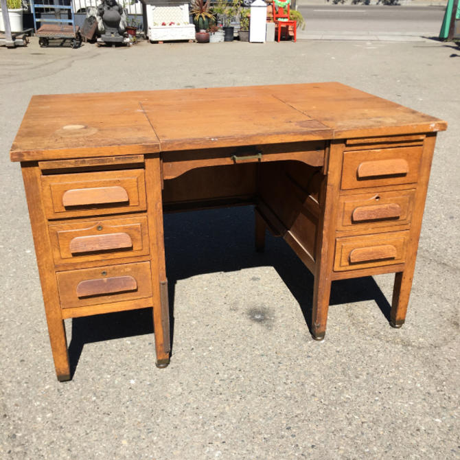 Rucker Fuller Desk Co Oak School Office Desk From Ohmega Salvage