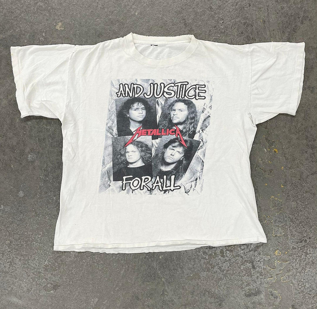 80s】METALLICA AND JUSTICE FOR ALL T VTG- 