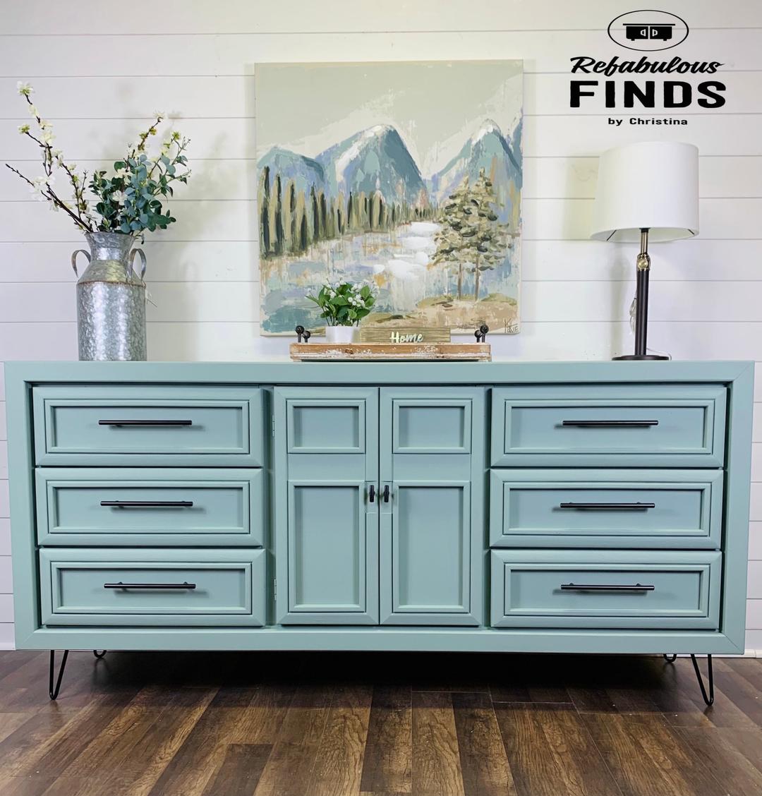 SOLD SOLD Vintage Mid Century Dresser Buffet TV Console Refabulous