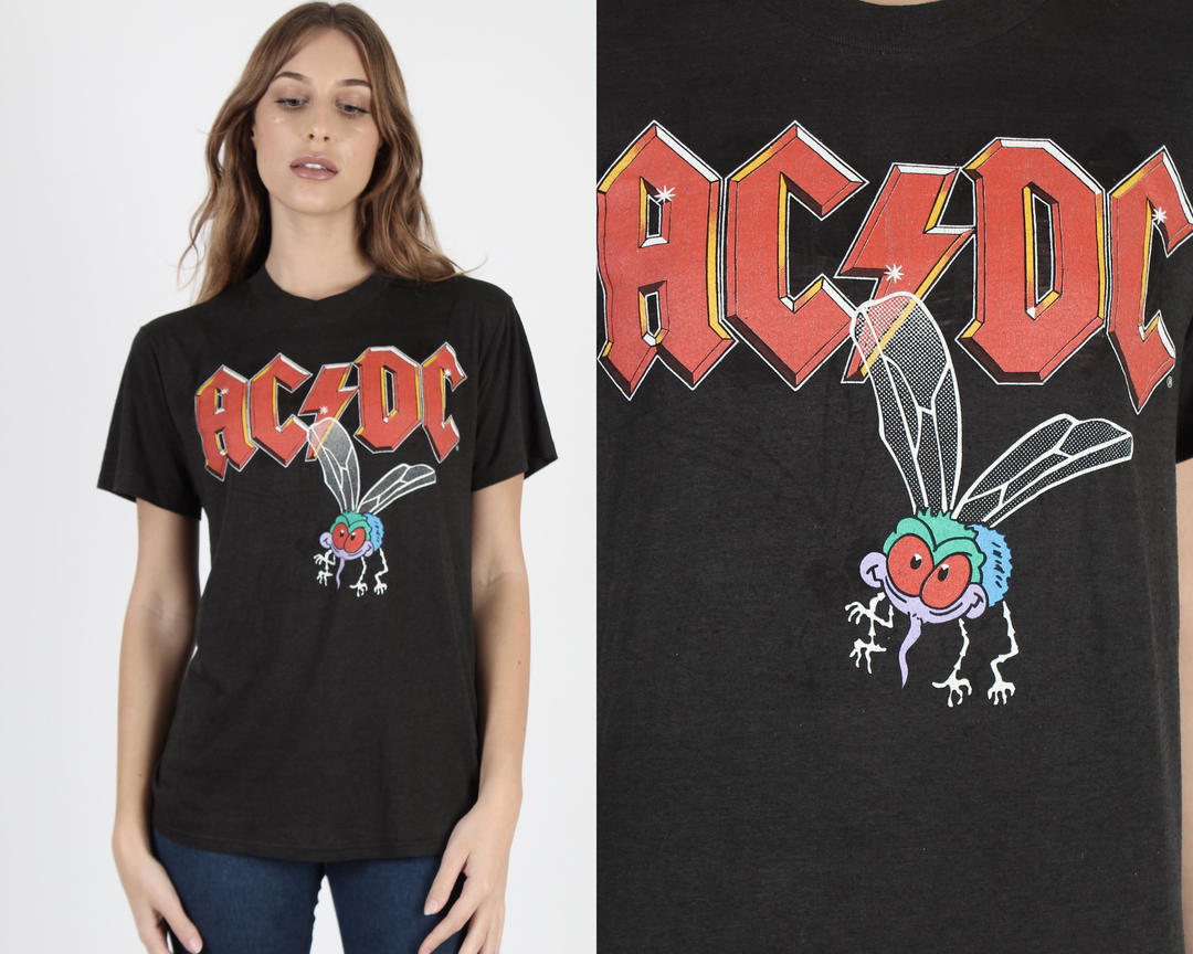 Vintage 80s ACDC Band T Shirt 1988 AC/DC Fly On | American Archive ...