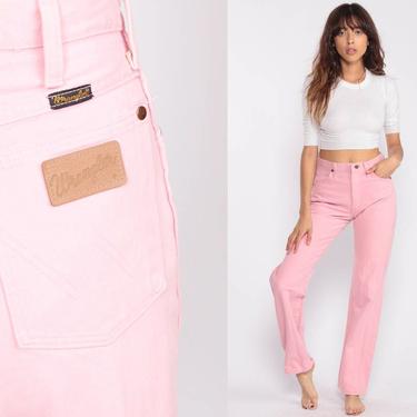 Pink Jeans Straight Leg WRANGLER Jeans Mom Jeans High Waisted 80 | Shop  Exile | Tucson, AZ