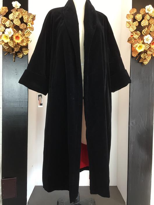 Black velvet 2024 swing coat