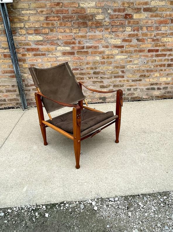 Vintage Danish Safari Chair by Kaare Klint for Rud. Rasmussen
