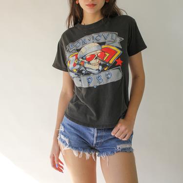 BON JOVI ヴィンテージ 80s バンド　ロック　Tシャツ Vintage 80's Bon Jovi T-shirt New Old Stock - Etsy