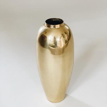 Tall Brass Vase