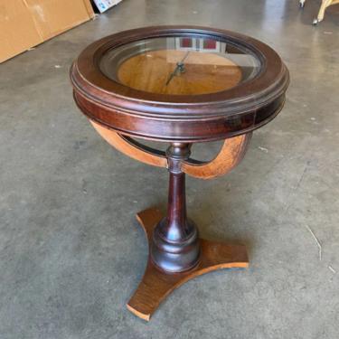 Neo Classaic Dark Oak Compass Side Smoking Table 
