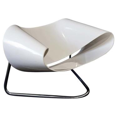 Mid Century Modern CL9 Fiberglass Ribbon Chair by Franca Stagi Bernini Italy 60s 