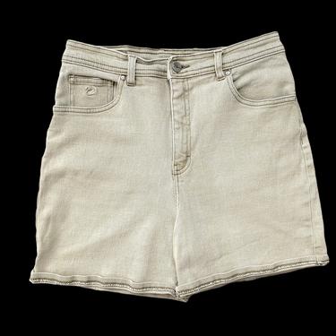 Vintage 1990s GLORIA VANDERBILT Jean Shorts ~ measure 27.5 Waist / size 5 ~ Stretch Denim ~ High Waist / Mom Jeans ~ 27 28 Waist 