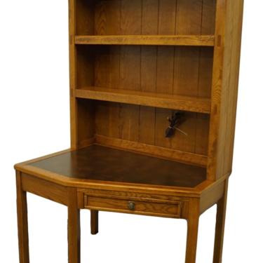 Dixie Furniture Clipper Ship Collection 44x30" Corner Writing Desk W. Lighted Bookcase Hutch 922-541 