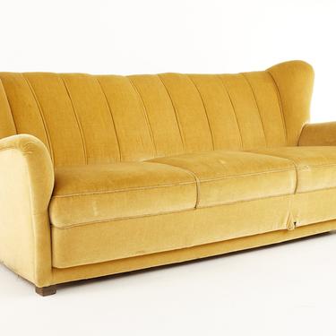 Fritz Hansen Mid Century Mohair Sofa - mcm 