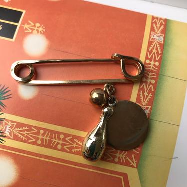 1960s Novelty Bowling Safety Pin