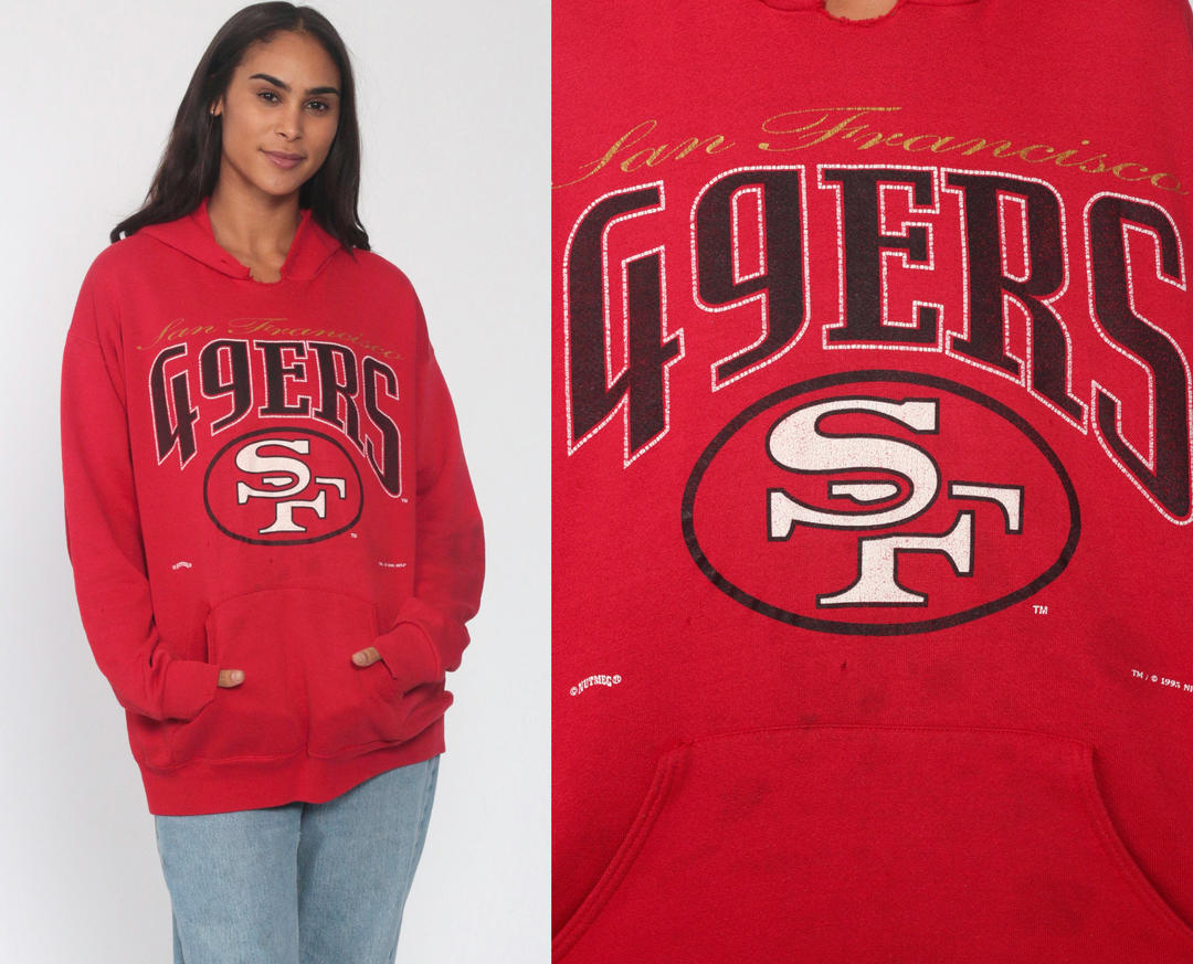 49ers Hooded Sweatshirt SAN FRANCISCO Shirt 80s Hoodie