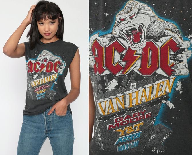 Metal Tank Top 80s MONSTERS of ROCK Band Tshirt 1984 Van | Shop