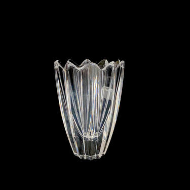 Vintage 5.5&quot; Tall  Fine Orrefors of Sweden Crystal Art Glass Vase Jan Johansson Fleur Pattern Scandinavian Glass 